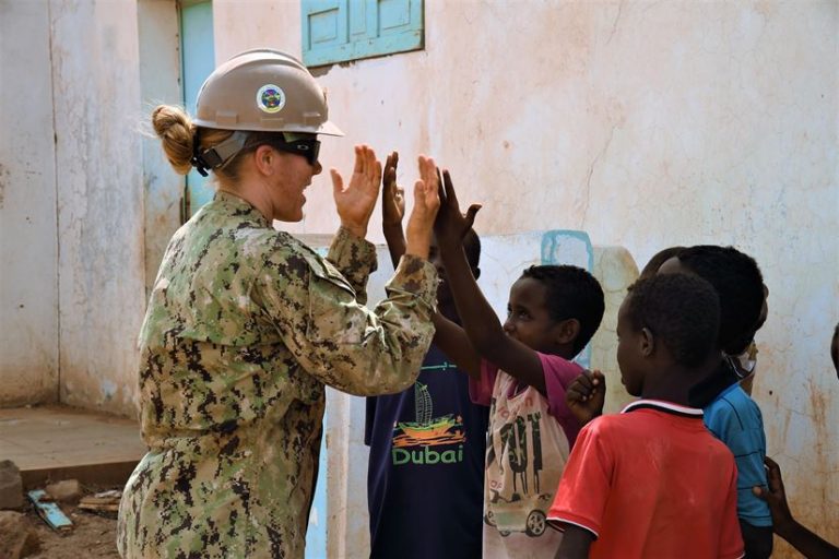Navy Engineers Build Structures, Bonds in Djibouti