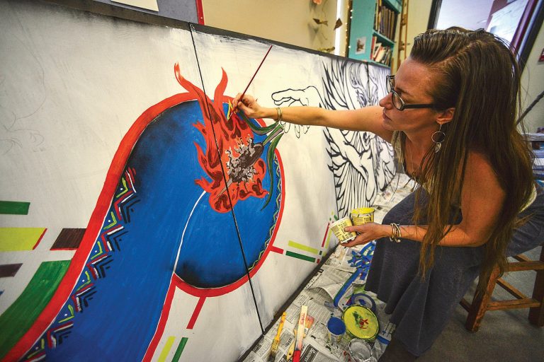 From Ethiopia to Twin Valley: Graffiti artist visits high school