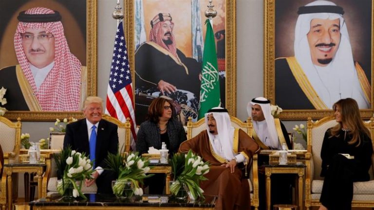 Trump arrives in Saudi Arabia in first foreign trip