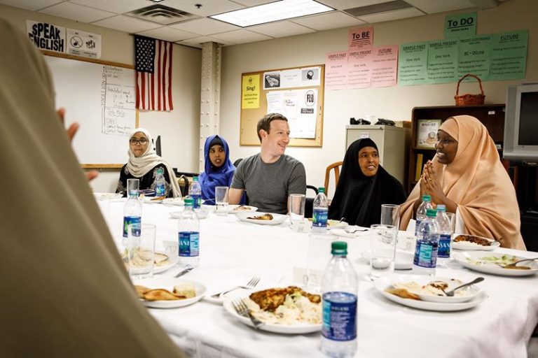 Facebook’s Mark Zuckerberg dines with Somali refugees in Minneapolis
