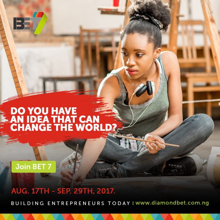 Diamond Bank Building Entrepreneurs Today (BET 7) Programme 2017 for Nigerian Entrepreneurs (Three Million Naira Grant)