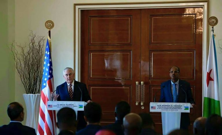 US Secretary of State Rex Tillerson Arrives in Djibouti