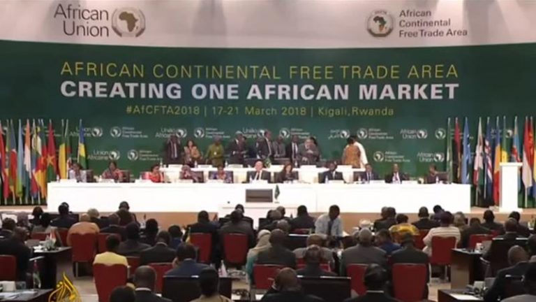 African leaders sign continental free-trade agreement