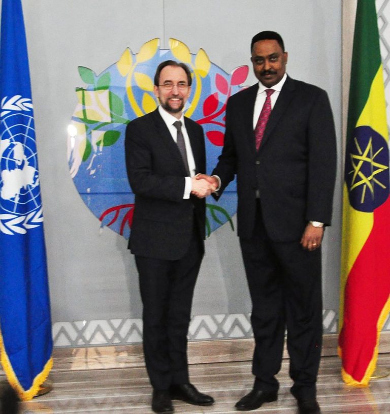 Ethiopian Foreign Minister meets UN High Commissioner for Human Rights