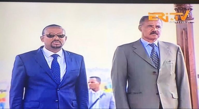 Ethiopia’s reformist new Prime Minister Abiy Ahmed arrives in Eritrea’s capital Asmara(Photos)