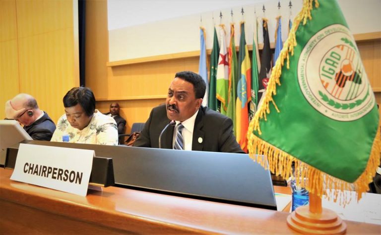,The Minister of Foreign Affairs of the Federal Democratic Republic of Ethiopia, Chairperson of IGAD Council of Ministers, Dr Workneh Gebeyehu, welcomed delegates,