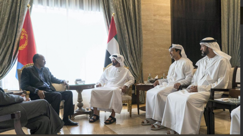 Eritrea President met and held talks with Crown Prince of Abu Dhabi