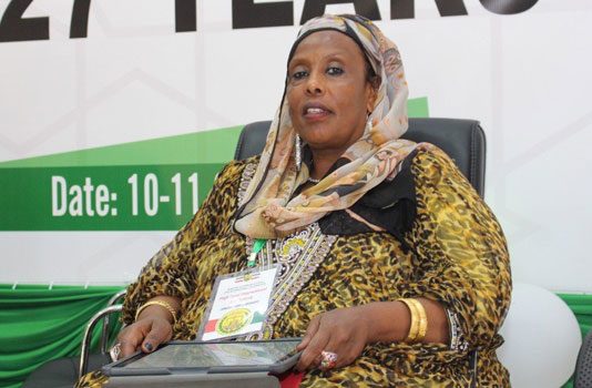 Leading East African female entrepreneur Amina Hersi Mogeh who pushed for the recognition of women in Somaliland development during the international conference in Hergeisa/COURTESY