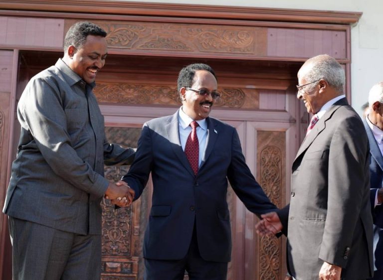 Ethiopia,Eritrea Foreign Ministers held productive discussion With President of Somalia