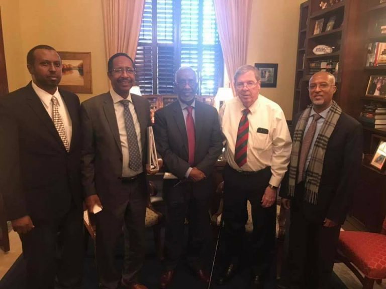 Somaliland FM Meets with US Senator Johnny Isakson and Congresswomen Karen Bass in Washington