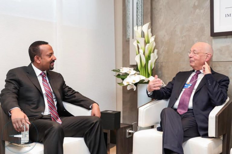meeting between Prime Minister Dr. Abiy Ahmed and Founder and Executive Chairman of the World Economic Forum (WEF), Professor Schwab today (January 23)
