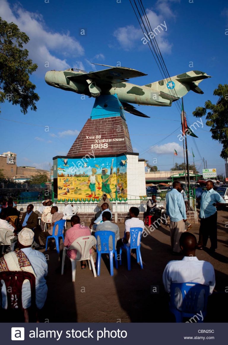 Fighter Jet Plane At The Entrance Of War Memorial Museum In Hargeisa Somaliland