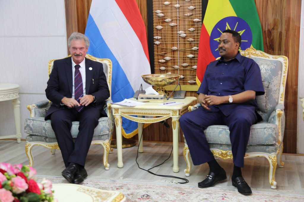 meeting between Minister of Foreign Affairs, Dr. Workneh Gebeyehu and the Foreign Minister of Luxembourg, Jean Assselborn today