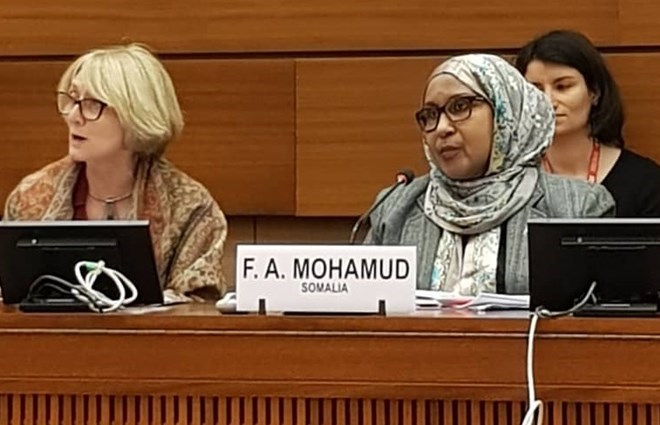 Somalia Ambassador to UN Human Rights Council Faduma Abdullahi Mohamed