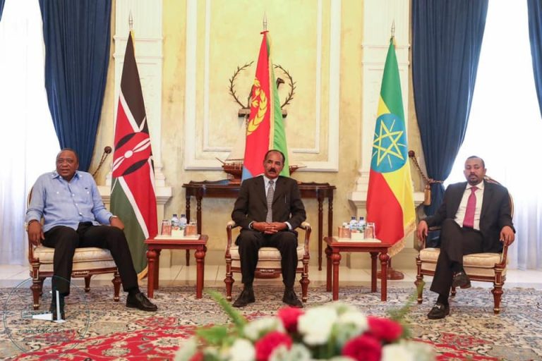 Kenya, Ethiopia leaders arrive in Eritrea capital of Asmara for a tripartite summit