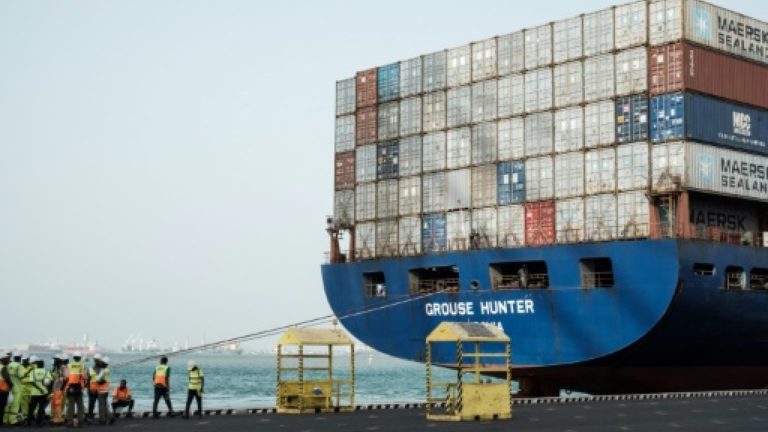 The terminal is an essential facility for supplies to neighbouring landlocked Ethiopia The terminal is an essential facility for supplies to neighbouring landlocked Ethiopia AFP/File
