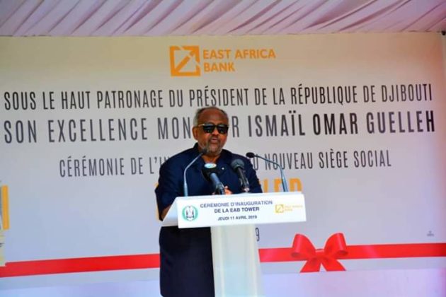 Djibouti President Ismail Omar Guelleh who inaugurated the official opening of the East African Bank tower