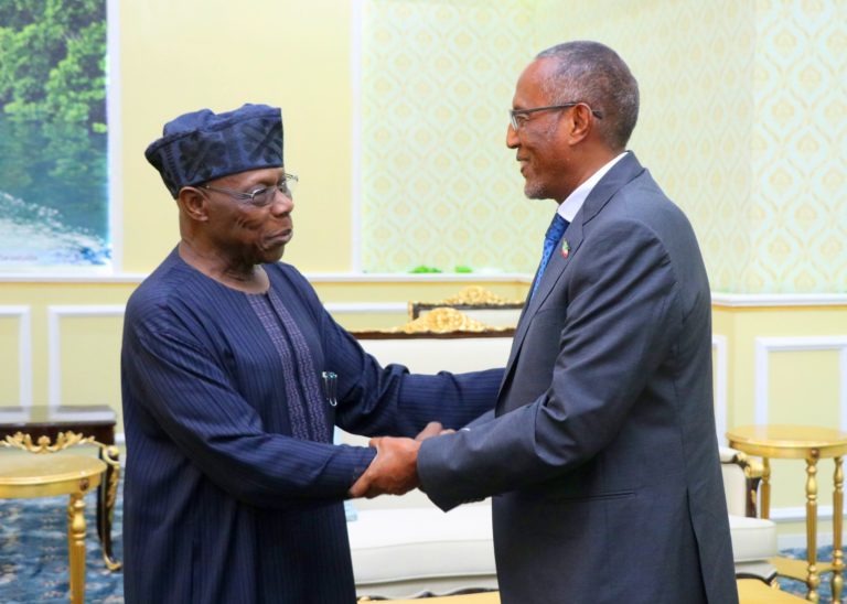 Former Nigerian President Arrives In Hargeisa For An Official Visit