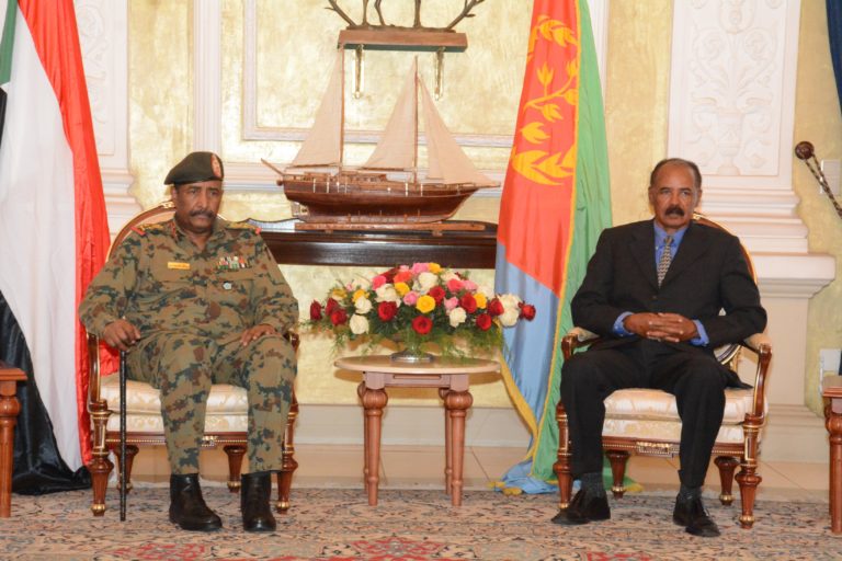 Chairman of TMC of Sudan arrives in Asmara for High level talks