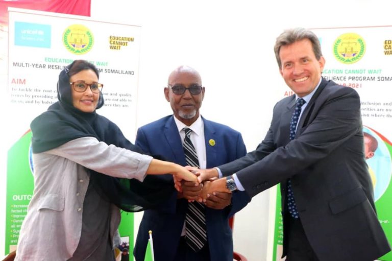 Education Cannot Wait and Unicef launches a $6.7 million multi-year programme to boost education opportunities for children and youths in Somaliland