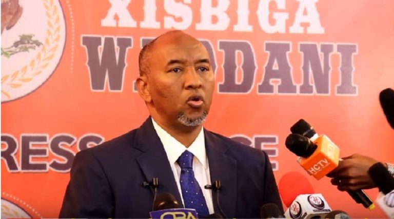 leader of Waddani party  Hersi Ali Haji Hassan announced that his party withdrew from the agreement reached by the political parties