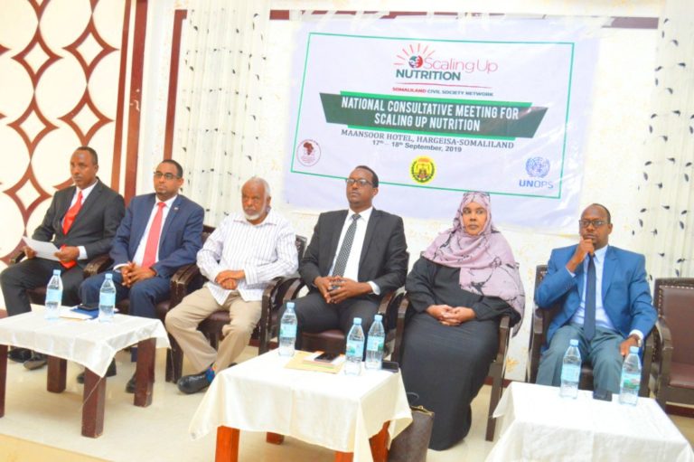 National Consultative Meeting For Scaling Up Nutrition In Somaliland