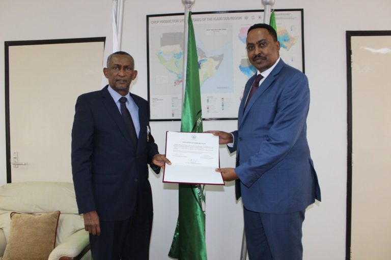 New Executive Secretary of IGAD formally assumes office