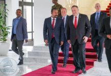 Ethiopia Prime Minister Abiy Ahmed Meets US Secretary of State Mike Pompeo at PM office