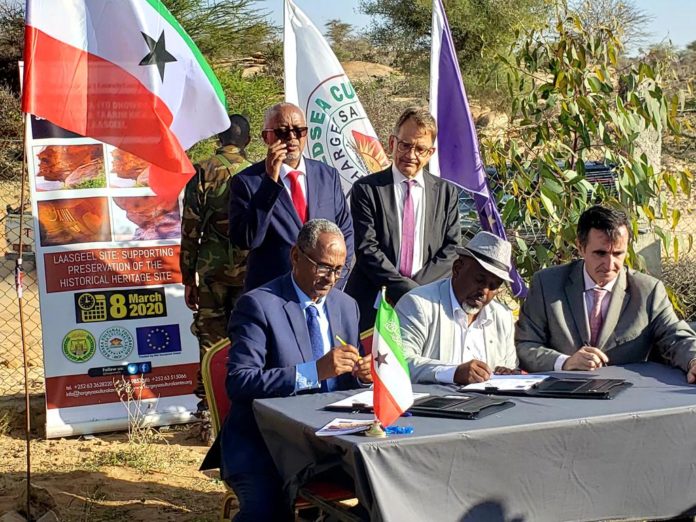 Eu and Hargeisa Cultural Centre Join Hands to Protect the Laas Geel Cave Paintings