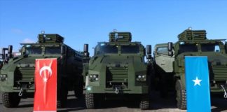 Turkey donates 12 military vehicles to Somalia