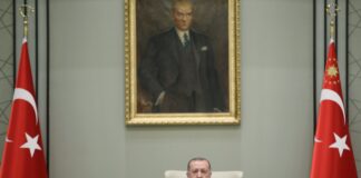 President Recep Tayyip Erdoğan poses ahead of a cabinet meeting in Ankara on Tuesday, Oct. 20, 2020 (AA Photo)