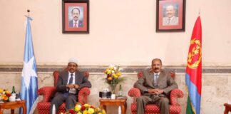 Somalia president begins two-day visit in Eritrea