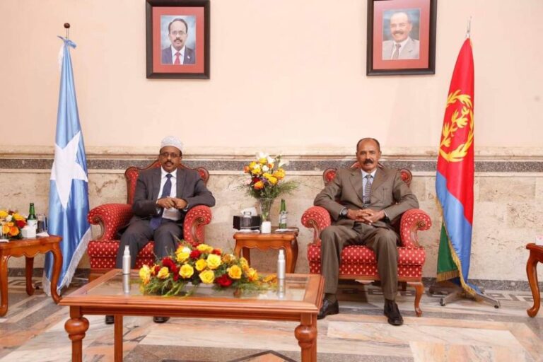 Somalia president begins two-day visit in Eritrea
