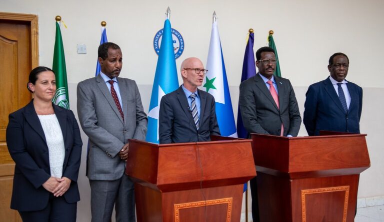 On Dhusamareb Visit, International Representatives Urge Somali Leaders To Continue Collaboration