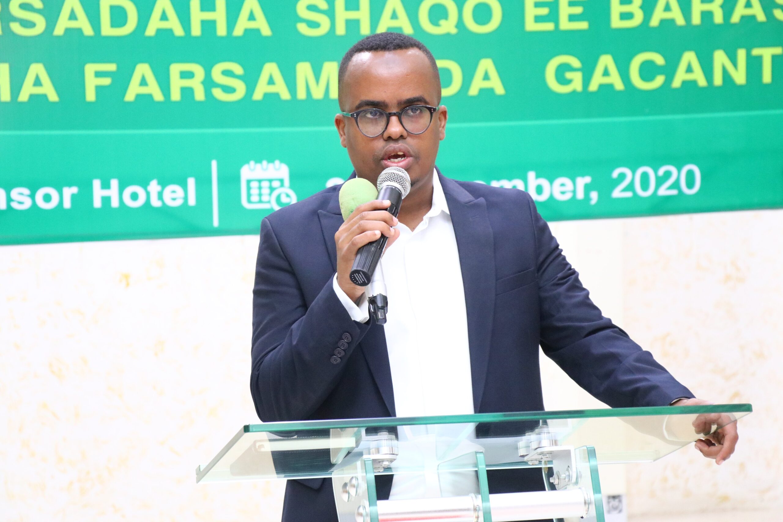 the executive director of SONYO Umbrella, Mr Abdihamid Omer,