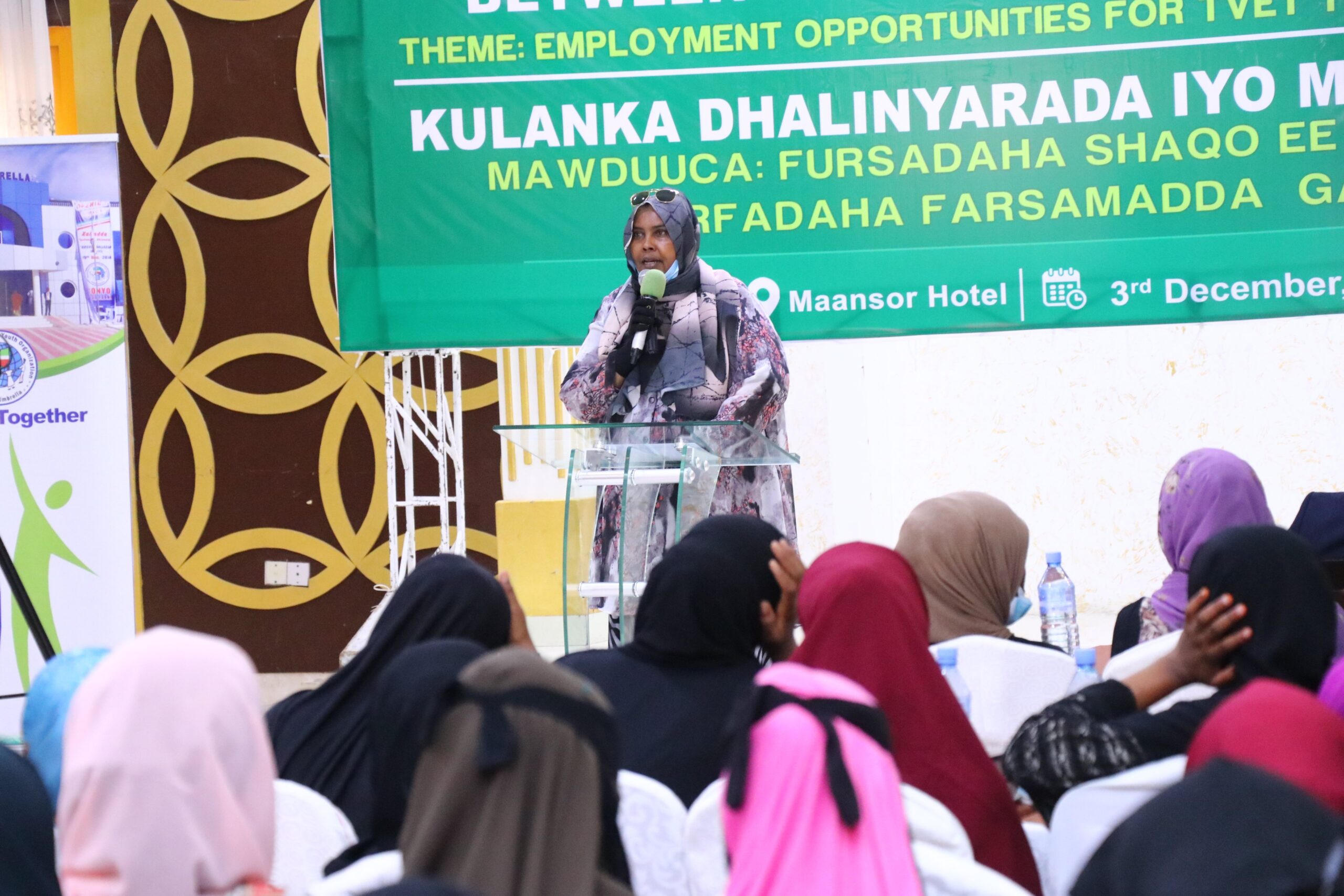 Somaliland Minister of Employment and Social Affairs, Hinda Ghani,