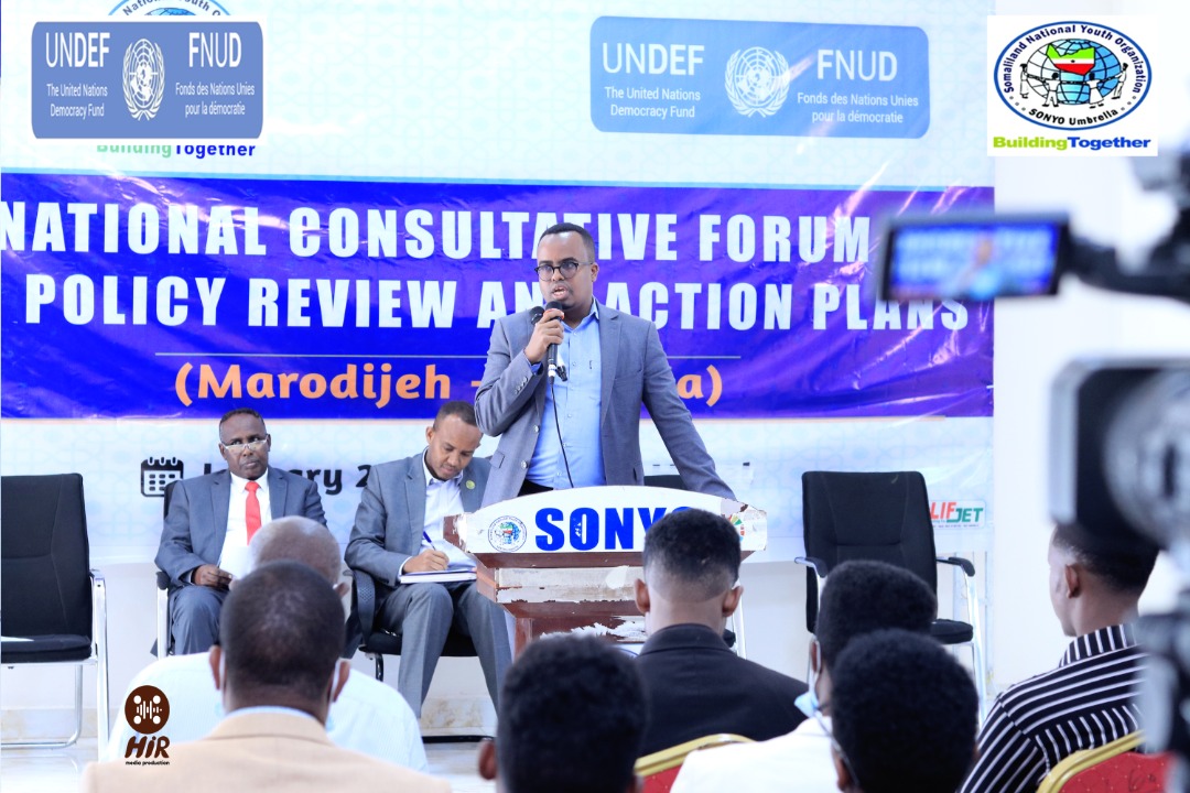 The Executive Director of SONYO Umbrella, Mr. Abdihamid Omer