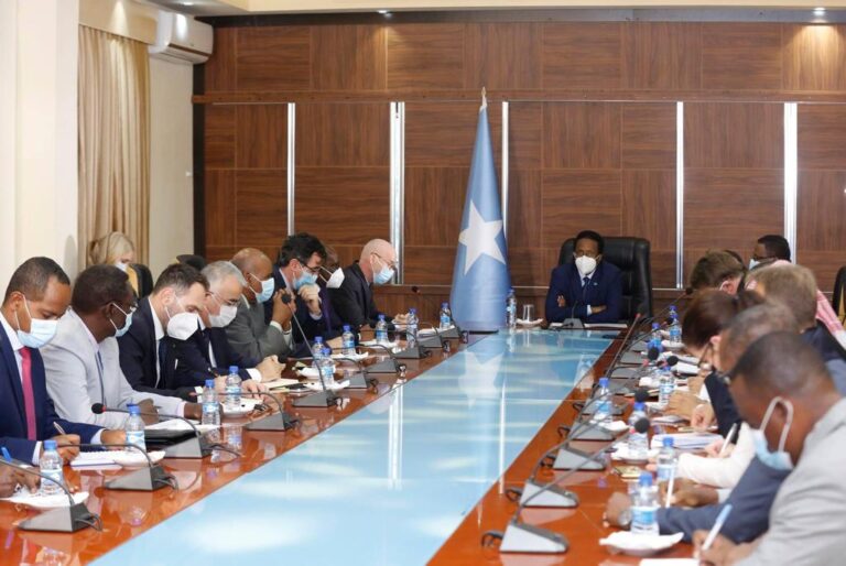 Somalia President , International partners discuss quick resolution of electoral impasse.
