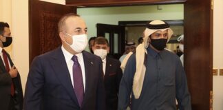 Turkish FM vows to continue to work together with Qatar