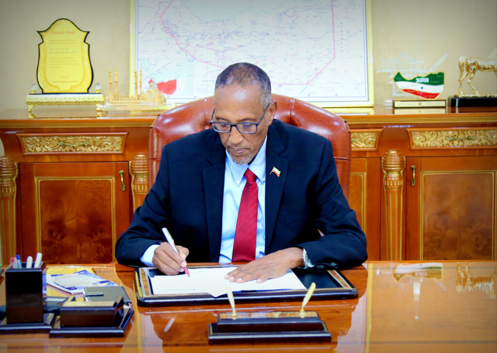 Somaliland president Muse bihi Abdi