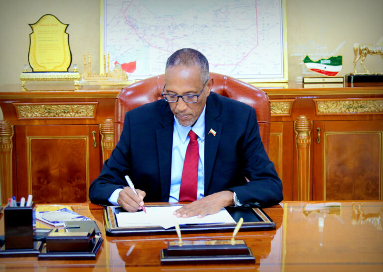 Somaliland president Muse bihi Abdi
