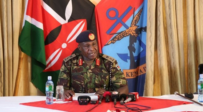 Gen Robert Kibochi during the interview on July 28 Image: Ombati