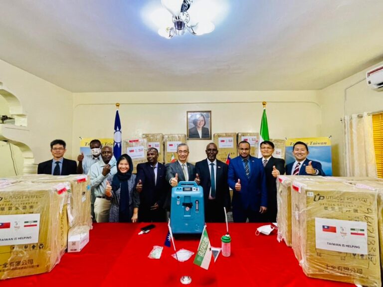 Taiwan donates oxygen generators to Somaliland to fight together against COVID-19