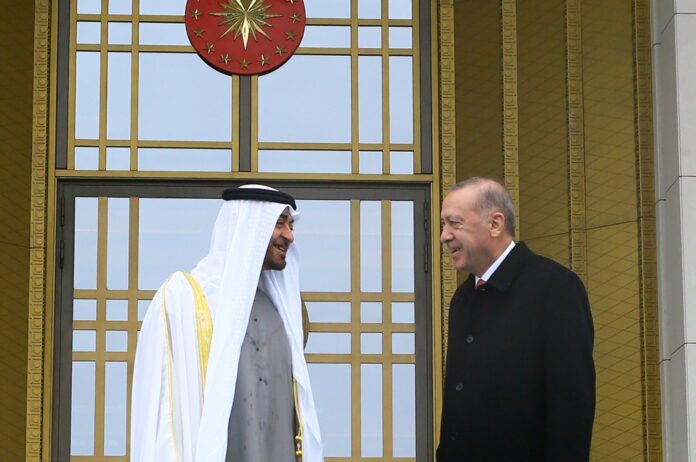 President Recep Tayyip Erdoğan (R) and Abu Dhabi Crown Prince Mohammed bin Zayed (MBZ) speak at the entrance of the Presidential Complex, Ankara, Turkey, Nov. 24, 2021. (AA Photo) RECOMMENDED The European Central Bank (ECB) headquarters in Frankfurt am Main, western Germany, Oct. 28, 2021. (AFP Photo) Europe's big payday remains elusive even as inflation surges EURO-ZONE