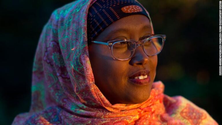 Deqa Dhalac poses for a portrait at her home in South Portland in 2018. Of becoming the city's mayor this week, she said, "I'm...really proud of the fact that I'm going to be opening a lot of paths for other folks who look like me."