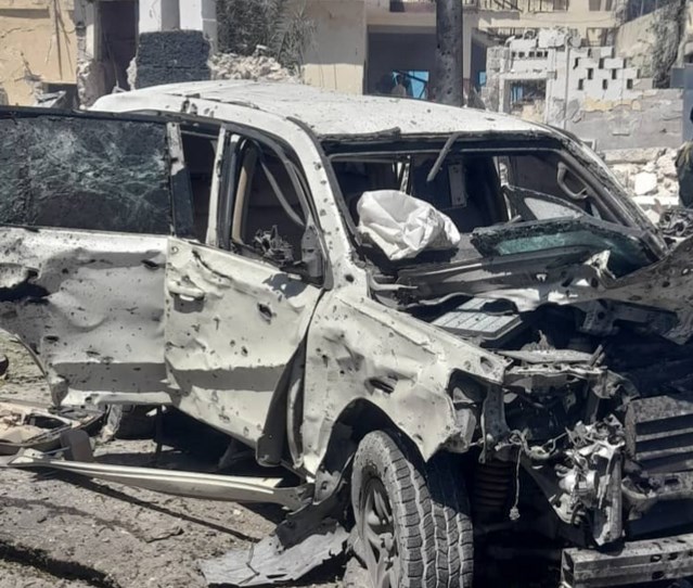 A car bomb exploded on a road leading to the airport in the Somali capital Mogadishu on Wednesday, killing at least eight people