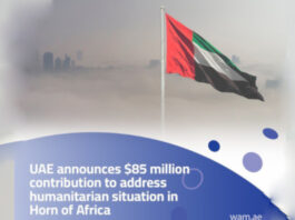 UAE announces $85M contribution to address Humanitarian situations in Horn of Africa