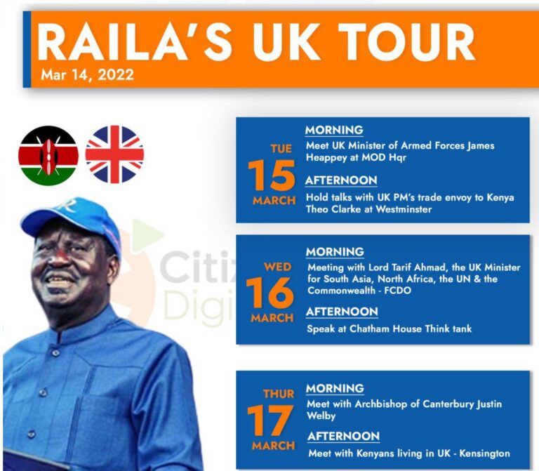 AZIMIO LA UMOJA PRESIDENTIAL CANDIDATE PHOTO CREDIT citizen Tv