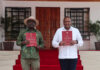 Right Kenya president Uhuru Kenyatta and left former Prime minister Raila odinga