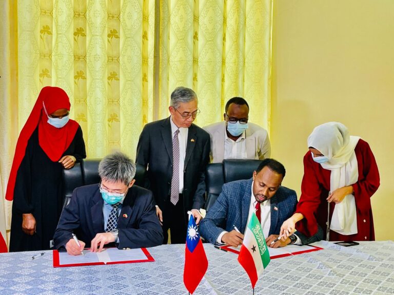Somaliland, Taiwan sign Health Information Management Project in Somaliland